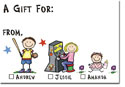 Pen At Hand Stick Figures - Gift Enclosure Cards (Full Color)